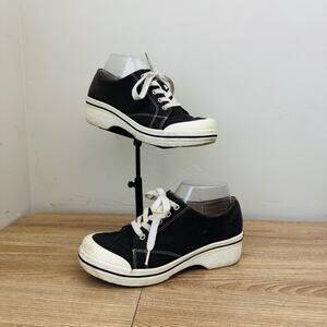 Dansko Veda Black Canvas Platform Sneaker Women’s Size 6.5